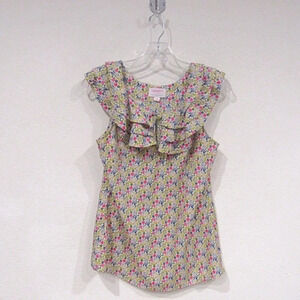 Liberty of London Target Floral Keyhole Top Size XS EUC